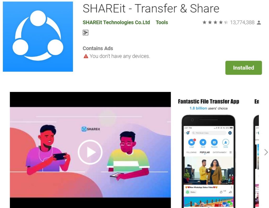 Shareit download for pc